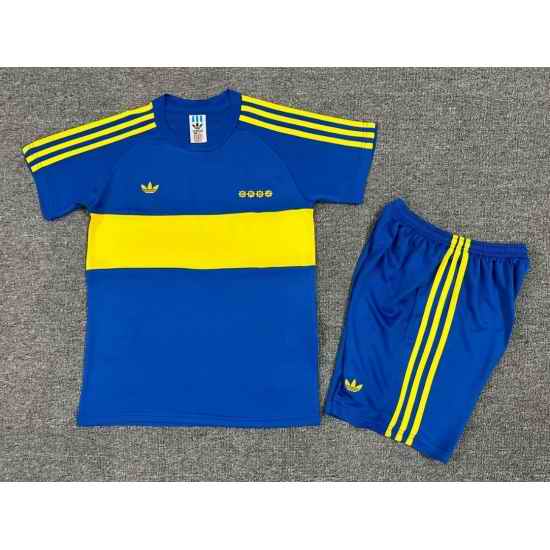 Youth Retro Soccer Jerseys Boca Juniors Blue